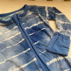 0-3 Little Sleepies Blue Tie-Dye Sleeper